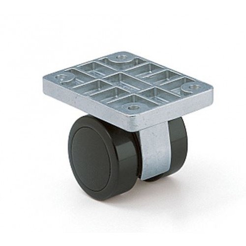 Twin Wheel Caster (Non-Swivel Plate Type)
